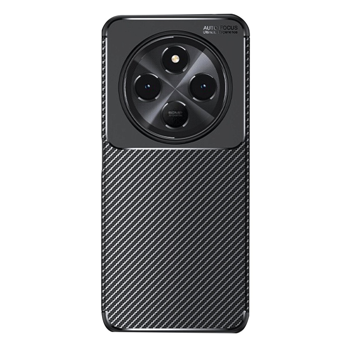 Redmi 14C Kılıf Auto Focus Karbon Kapak - Siyah