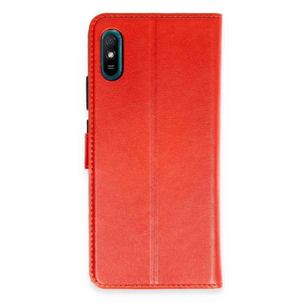 Redmi 9A Kılıf Trend S Plus Kapaklı Kılıf - Kırmızı