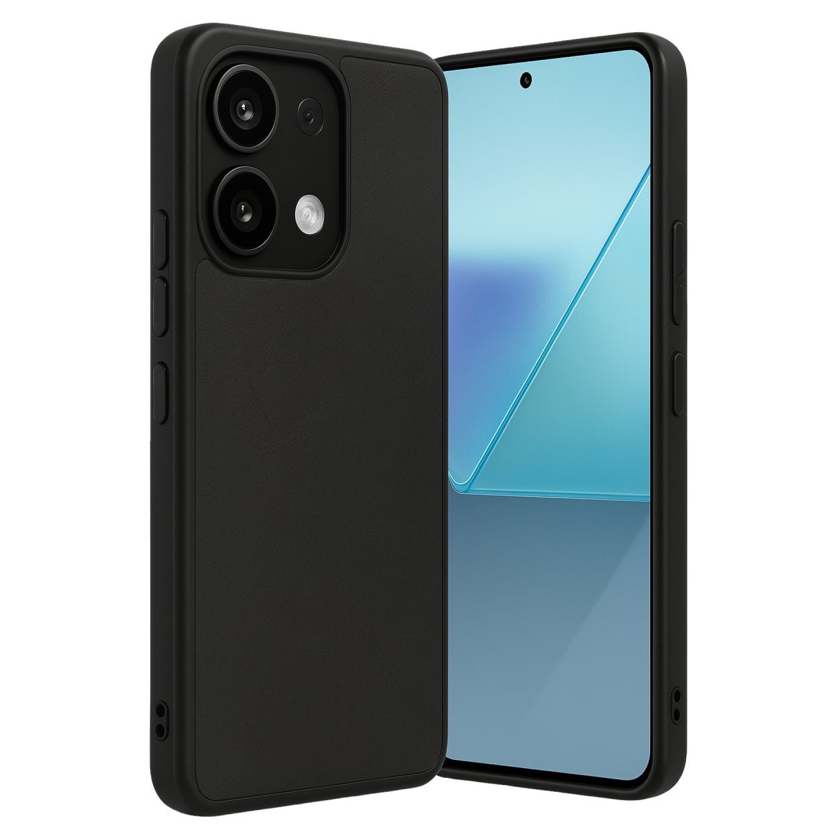 Redmi Note 13 Pro 4G Kılıf Aras Deri Kapak - Siyah