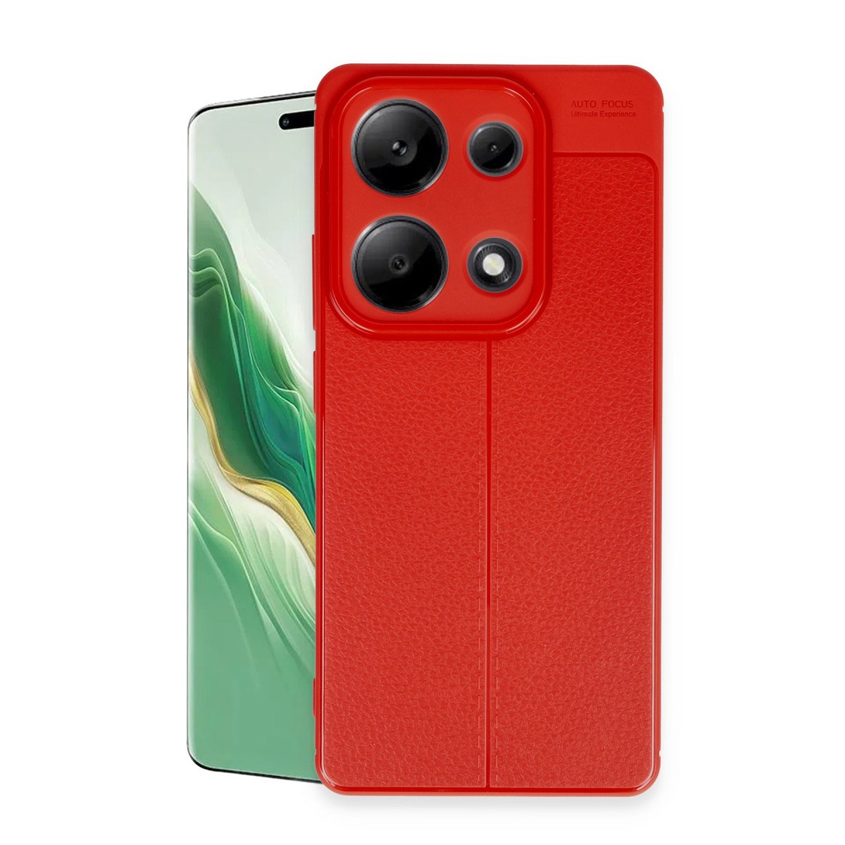 Redmi Note 13 Pro 4G Kılıf Auto Focus Kapak - Kırmızı