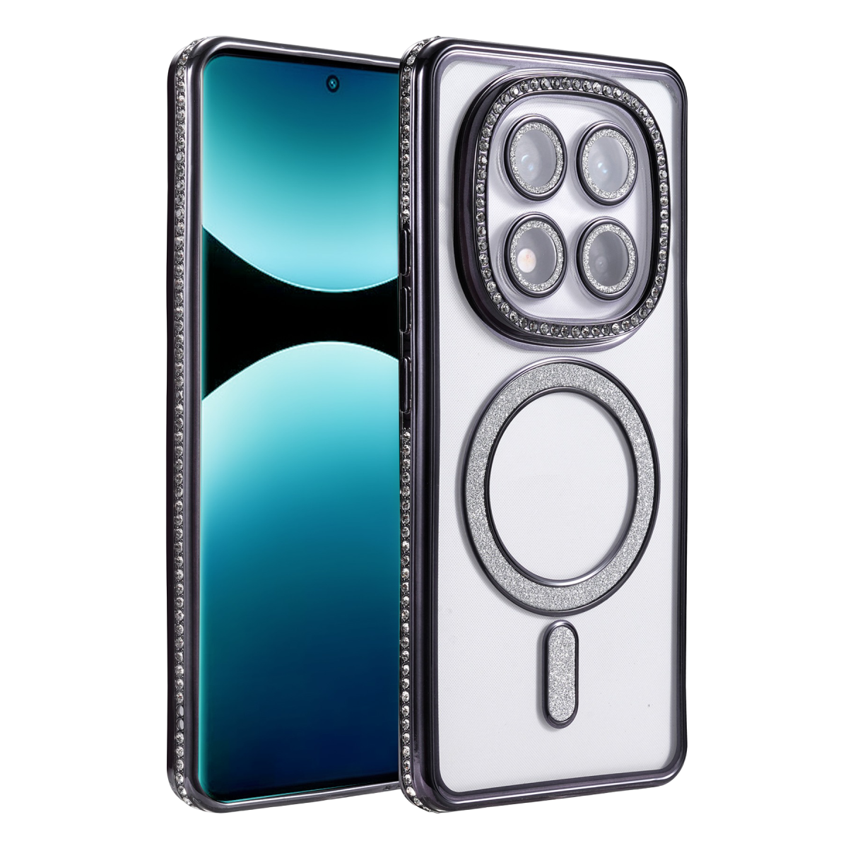 Redmi Note 15 4G Joke Simli Magneticsafe Kılıf - Siyah
