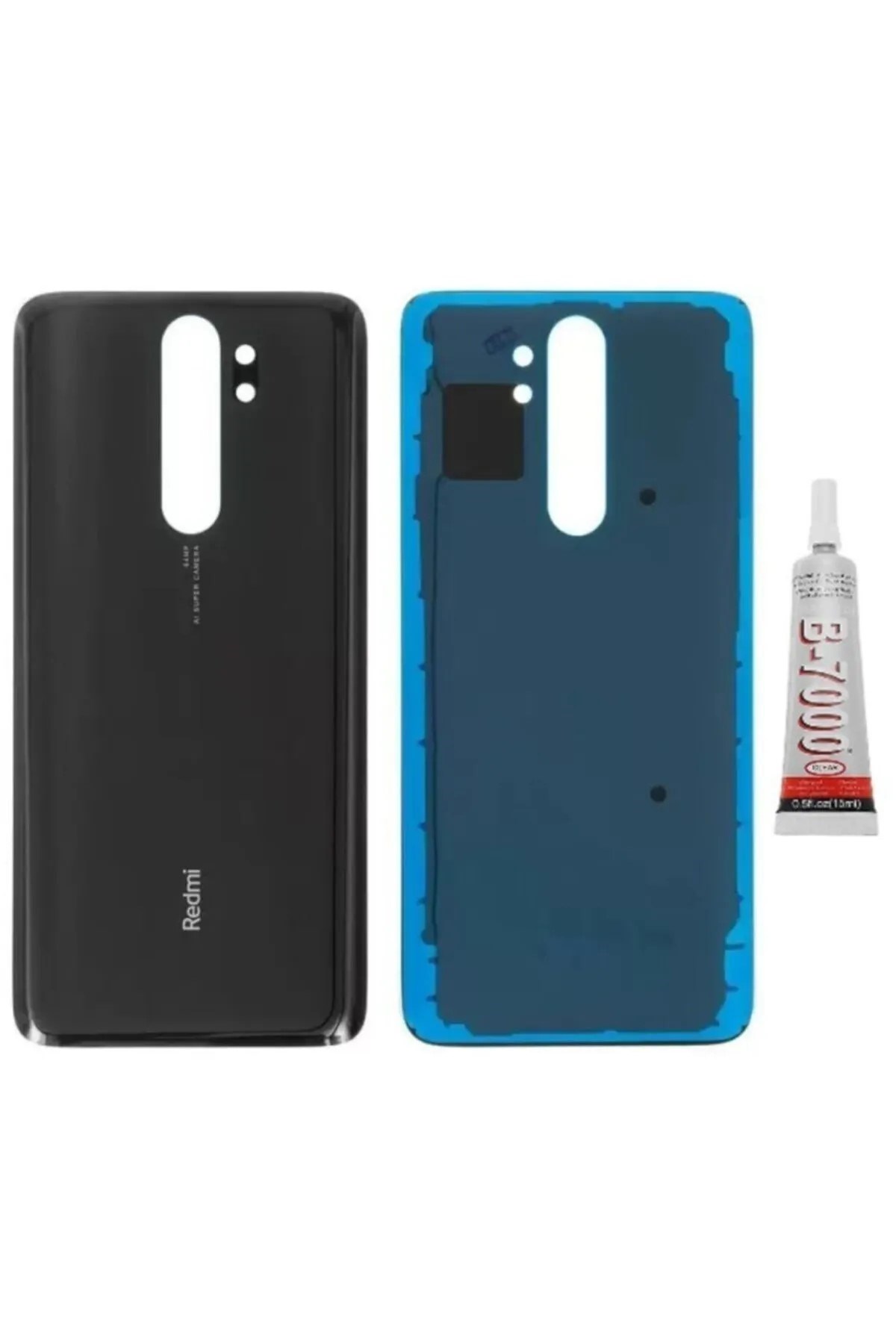 Redmi Note 8 Pro Arka Pil Kapağı ve Yapıştırıcı He