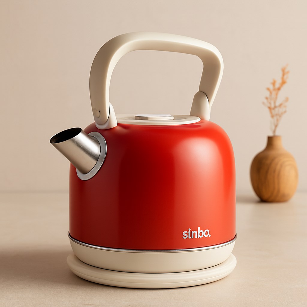 Retro Çelik Elektrikli Kettle 2.2 L 1800W