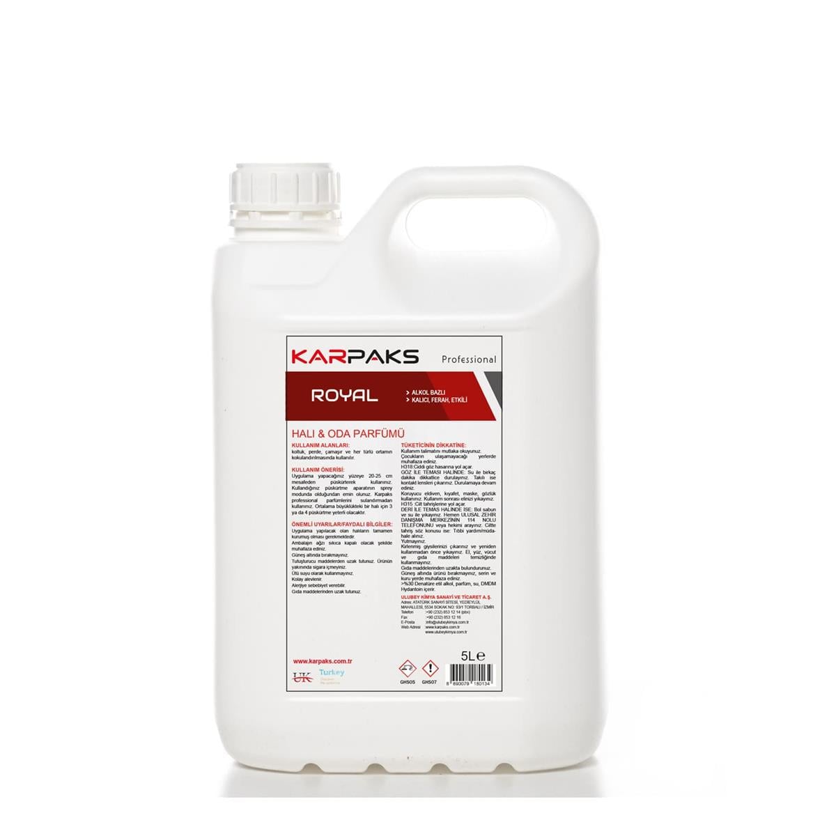 Royal Halı ve Oda Parfümü 5 Lt.