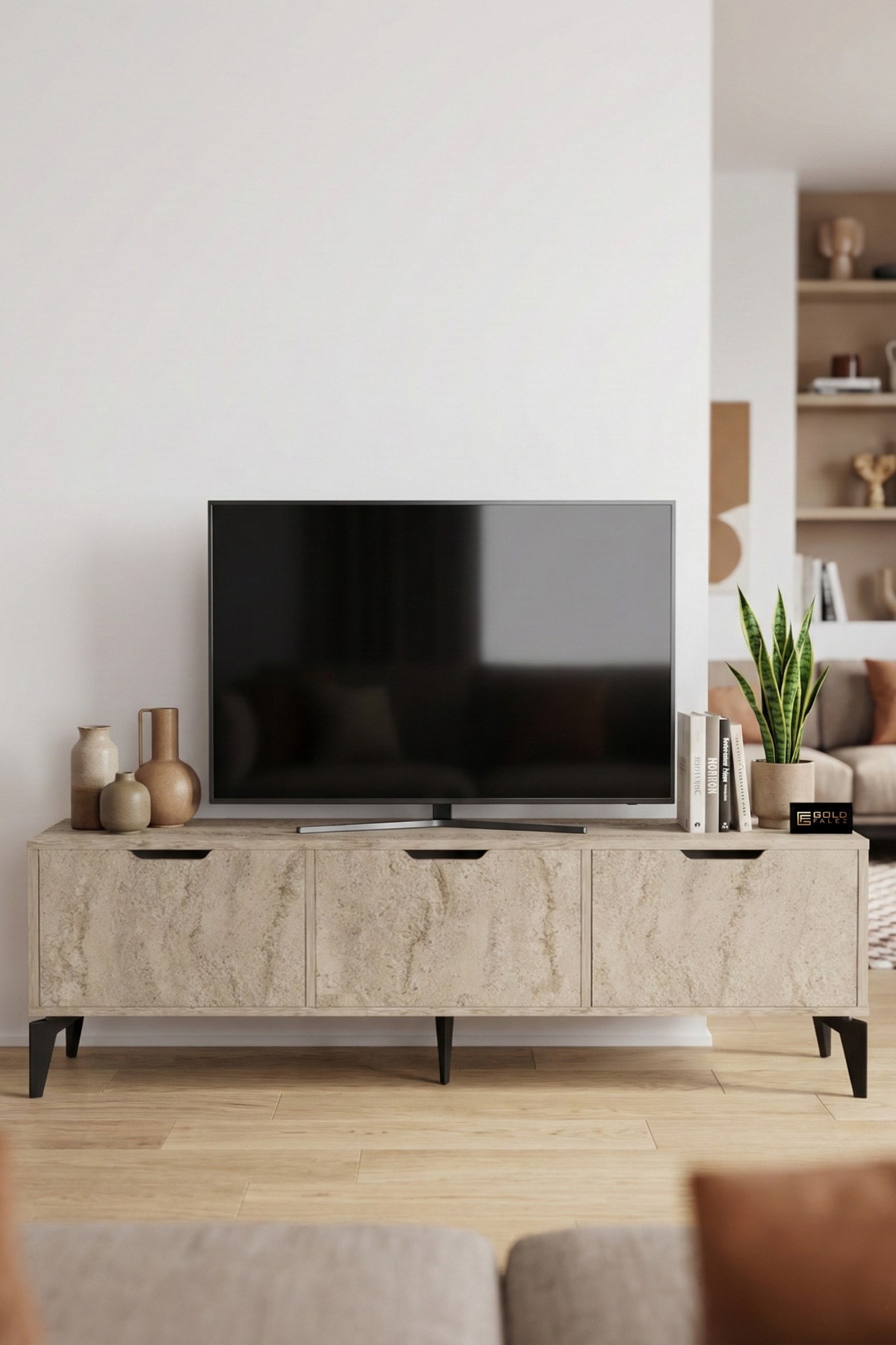 Royal TV Sehpası Suntalam Ekru 160x35