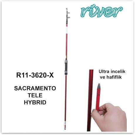 SACRAMENTO TELE HYBRİD 2.10m 60-135gr, KARBON BOAT-TEKNE KAMIŞI