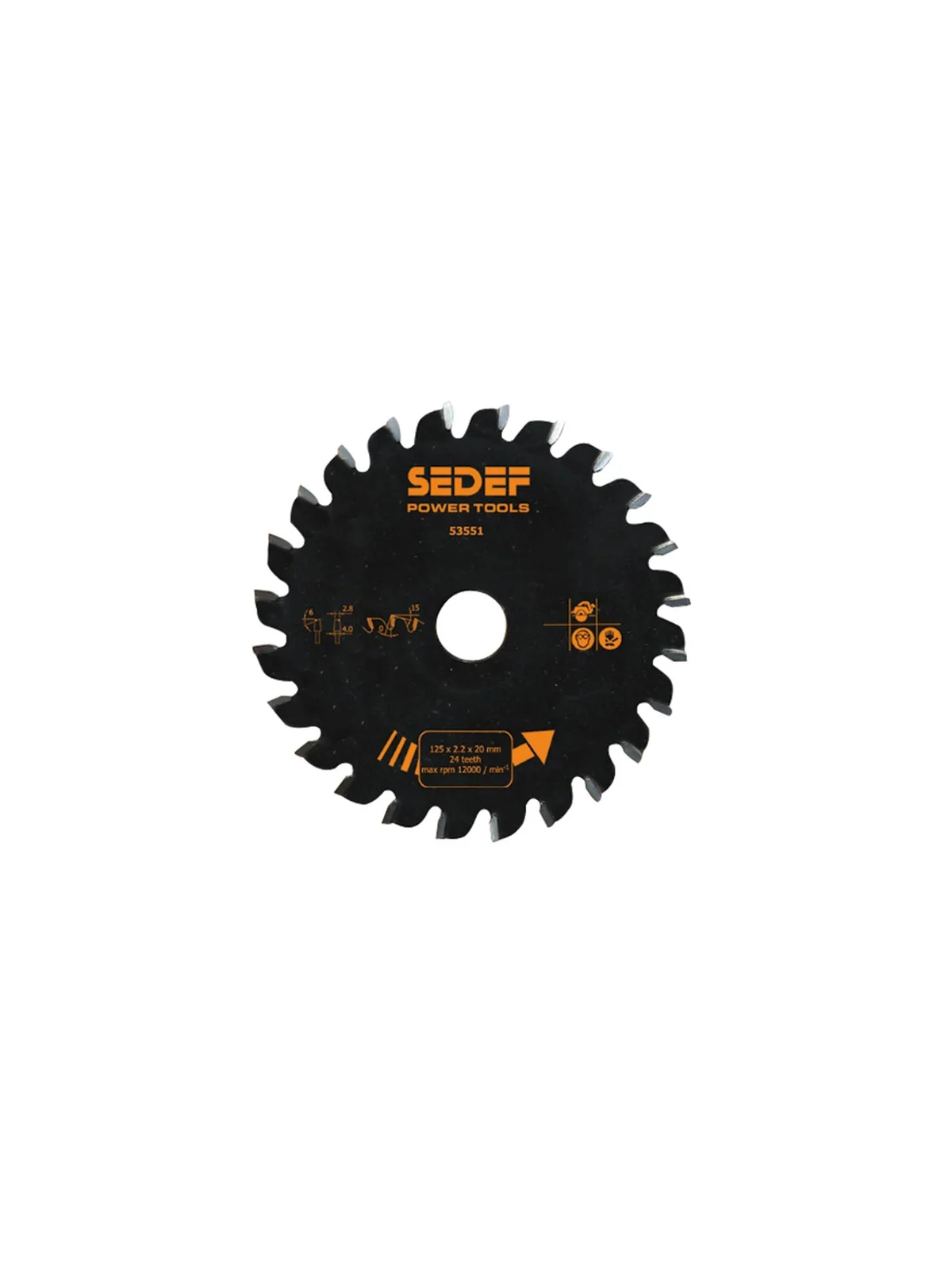 SEDEF 125x20mm 24 diş Çizici Testere