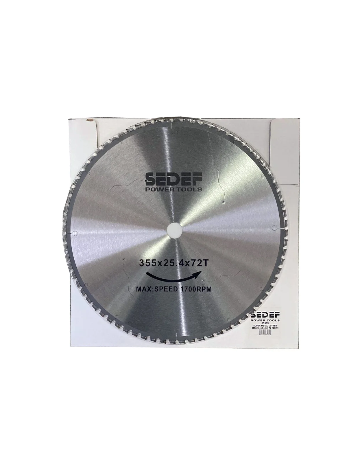 SEDEF 350X25 72 DİŞ METAL KESİCİ SÜPER TESTERE