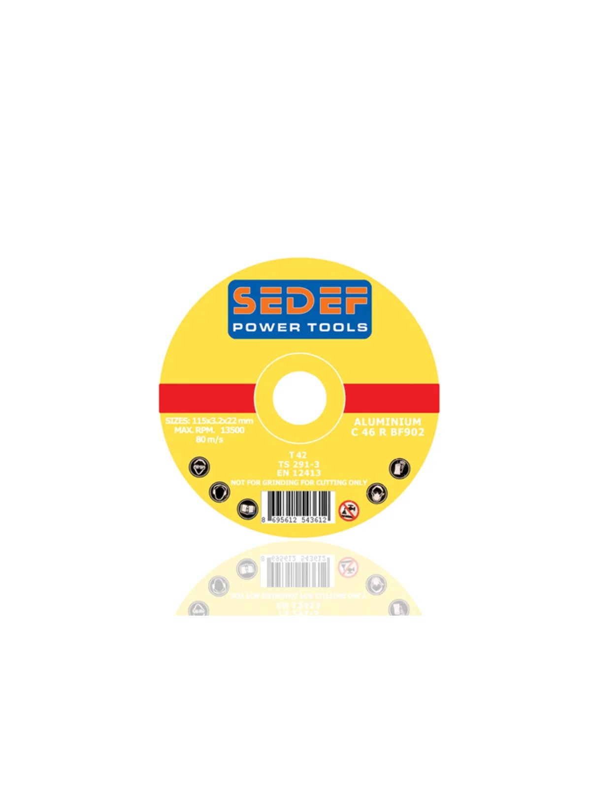 SEDEF Alüminyum Kesici Disk 115x6.0 mm