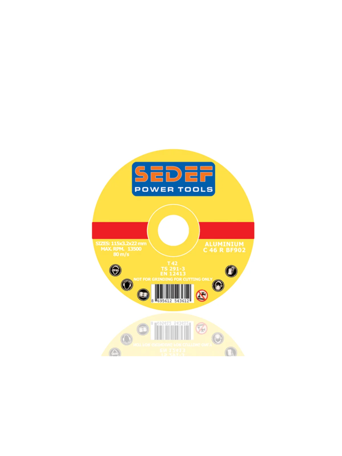 SEDEF Alüminyum Kesici Disk 115x6.0 mm