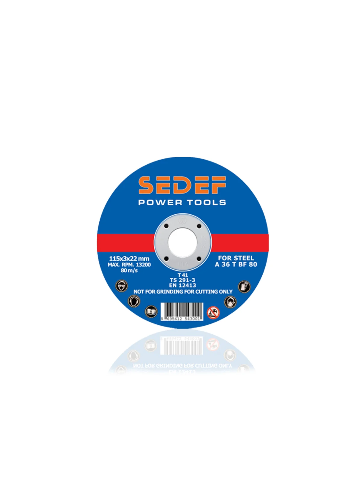SEDEF Metal Kesici Disk 115x3 mm