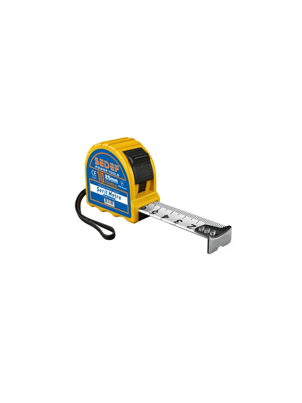 SEDEF Profesyonel Çelik Şerit Metre 10mt x 25mm 37204