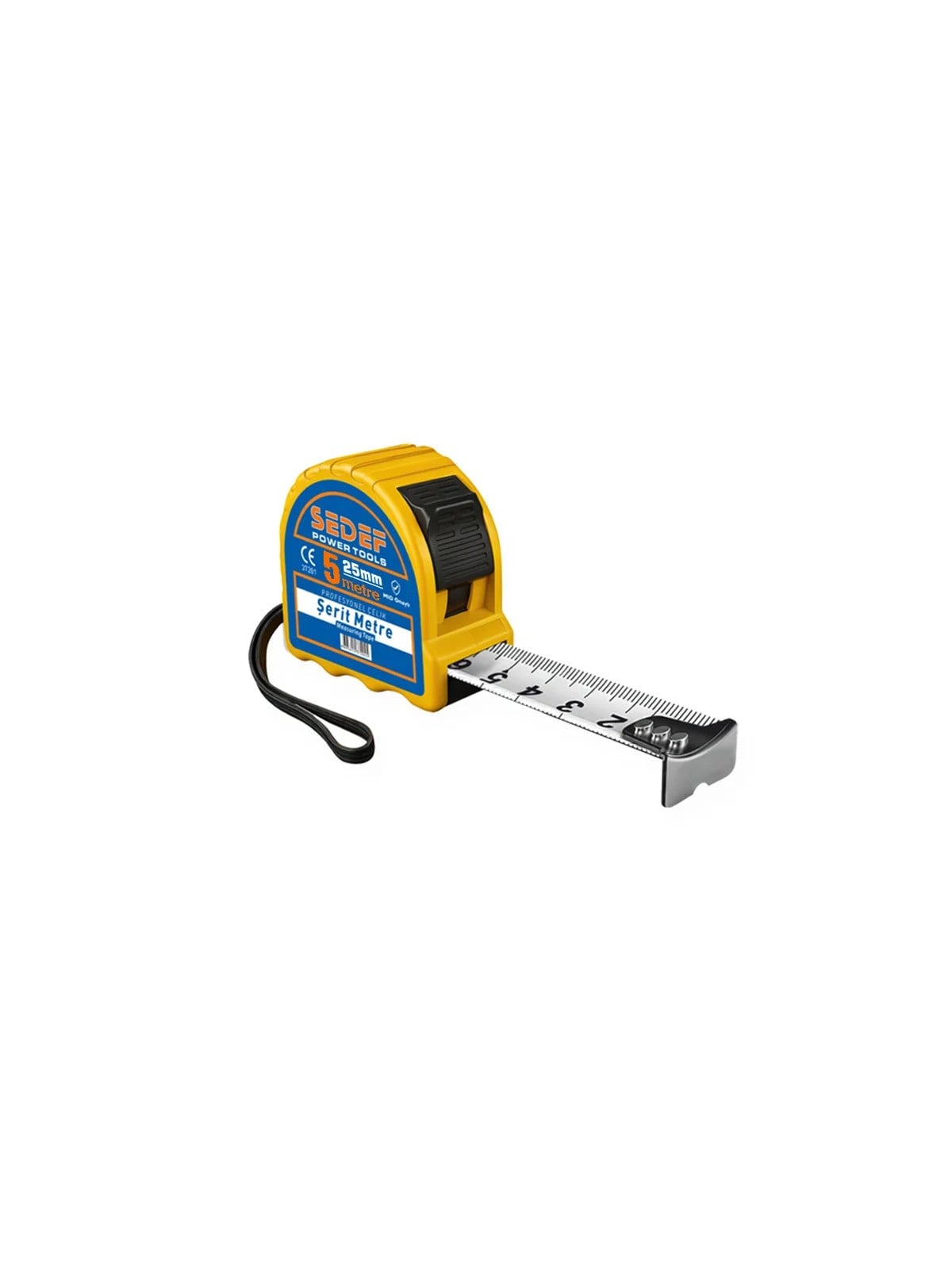SEDEF Profesyonel Çelik Şerit Metre 5mt x 19mm 37202