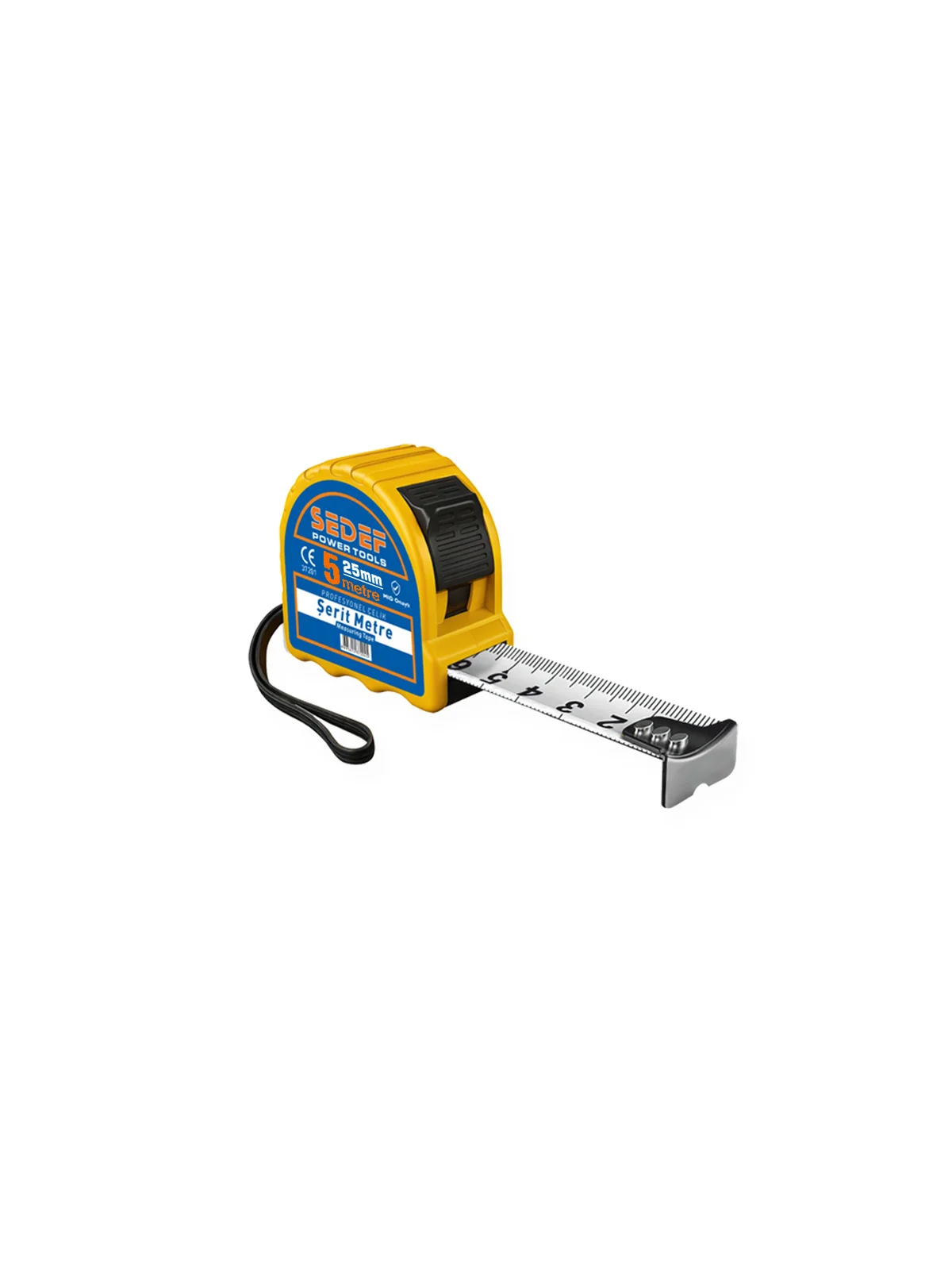 SEDEF Profesyonel Çelik Şerit Metre 5mt x 25mm 37203