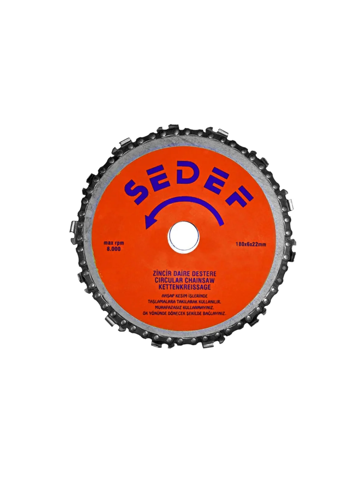 SEDEF Zincirli Daire Testere 180 mm