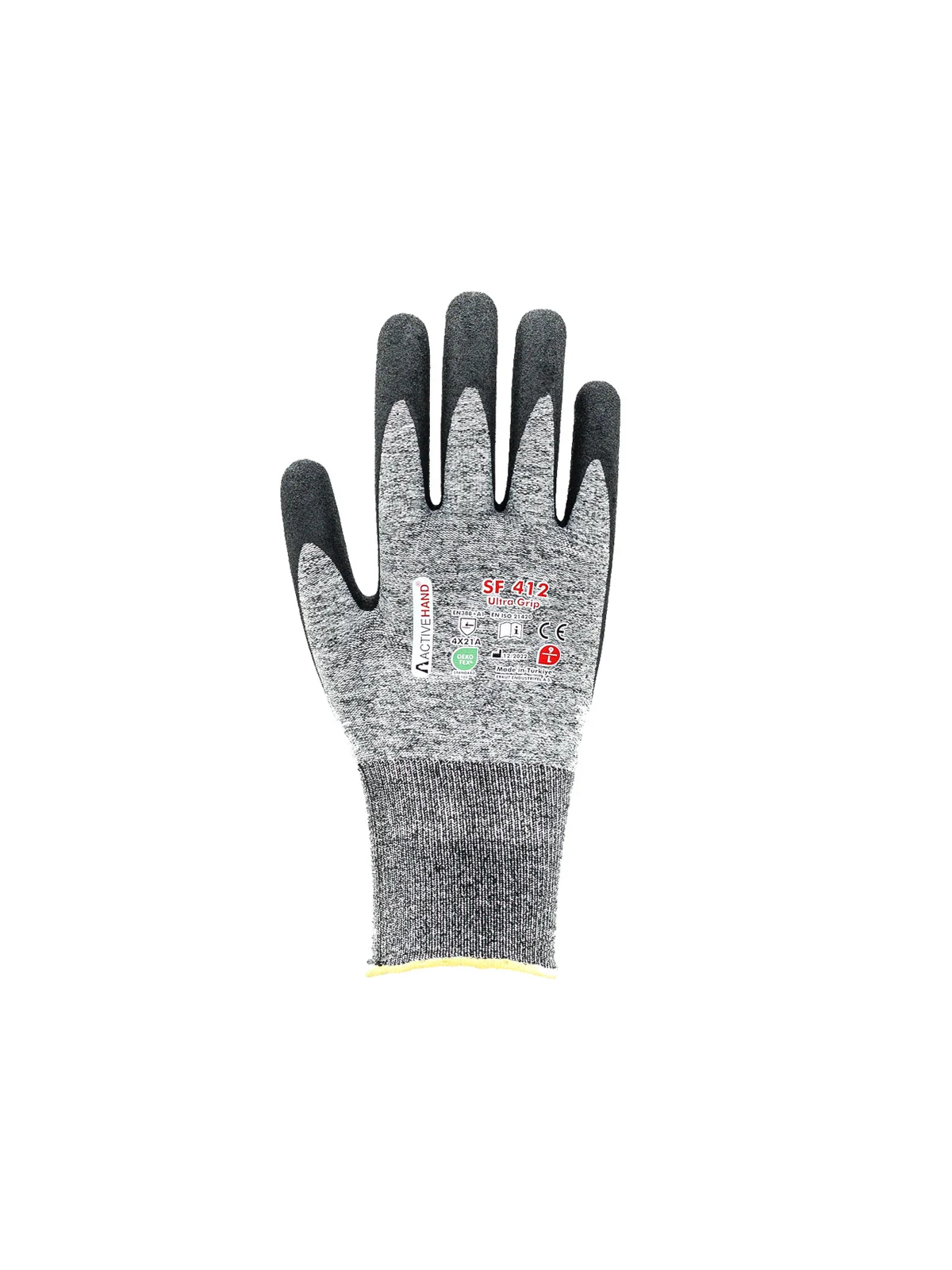 SF 412 GR/SY NO:10 Köpük Nitril Kaplı Sandy Finish Polyester Eldiven