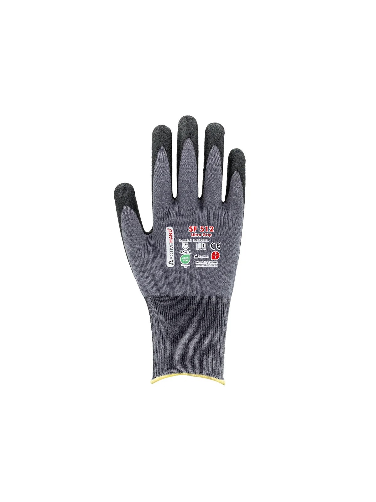 SF 512 GR/SY NO:9 Köpük Nitril Kaplı Sandy Finish Polyester Eldiven