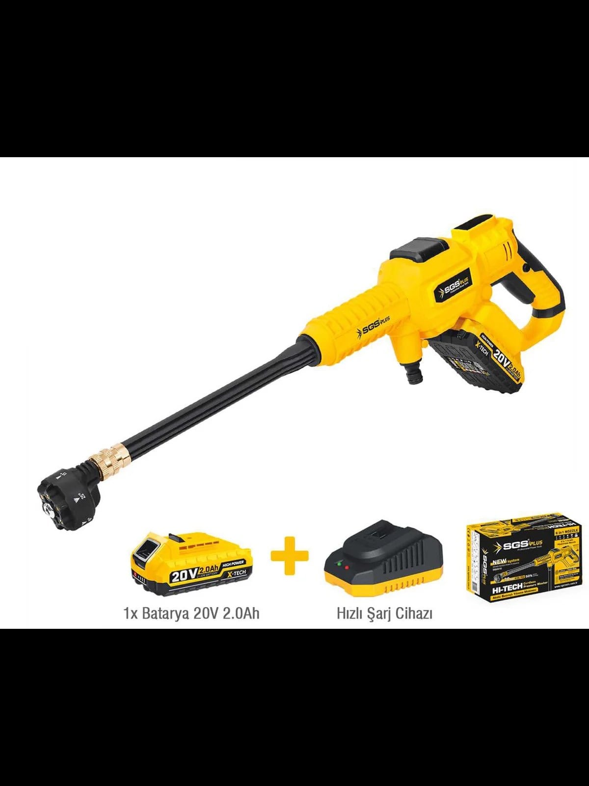 SGS Akülü Basınçlı Yıkama Makinesi Seti 30 bar 345 psi SGS 5410