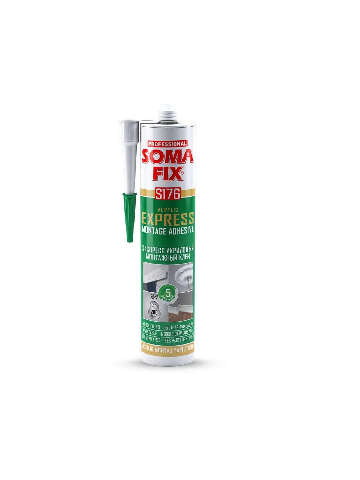 SOMAFİX S176 Akrilik Express Yapıştırıcı Beyaz 310ml