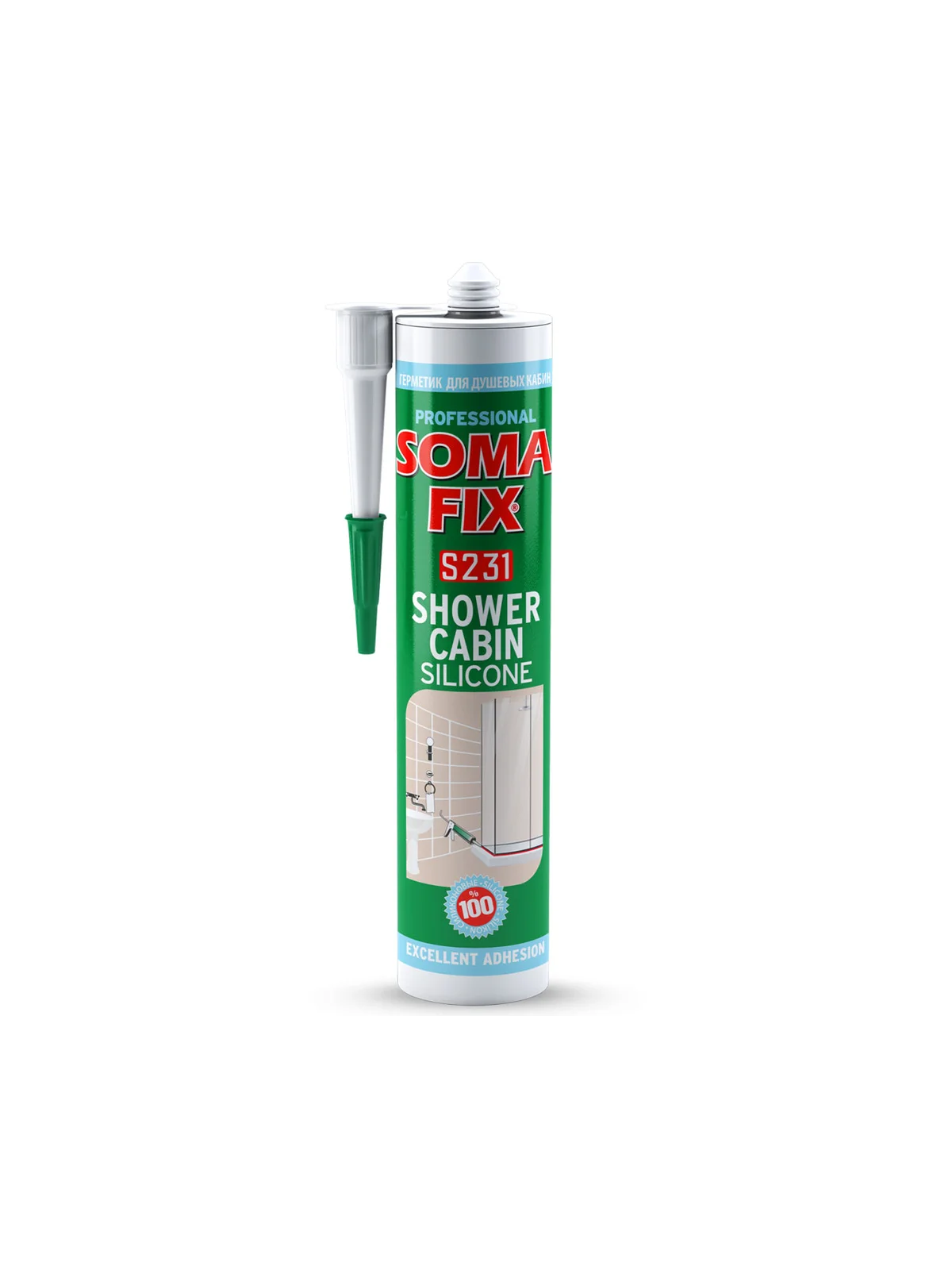 SOMAFİX S231 Duşakabin Silikonu Beyaz 280ml 320gr5000
