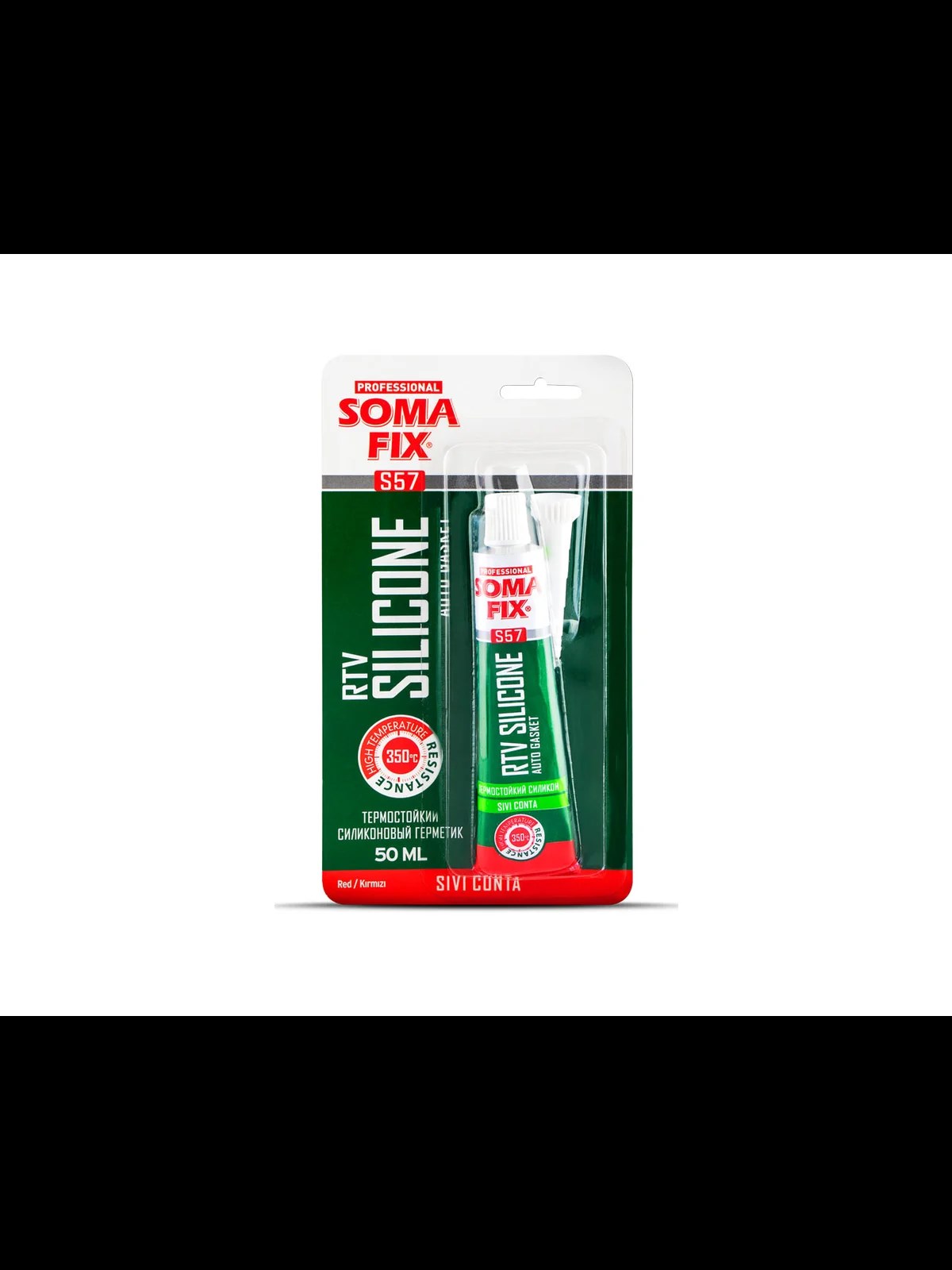 SOMAFİX S57 RTV Tüp Sıvı Isı Silikon 50gr (Sıvı Conta)