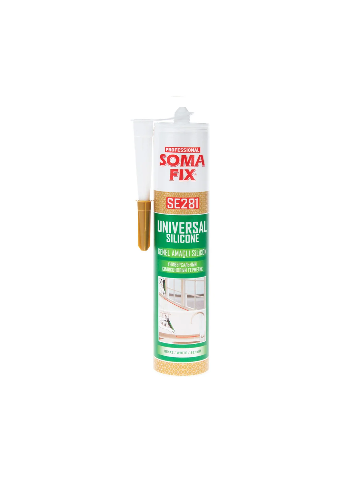 SOMAFİX SE281 Genel Amaçlı Silikon Beyaz 280gr