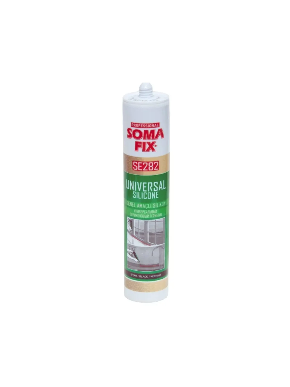 SOMAFİX SE282 Genel Amaçlı Silikon Siyah 280gr