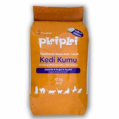 Sabun Kokulu Topaklanan İnce Taneli Bentonit Kedi Kumu 10 Kg