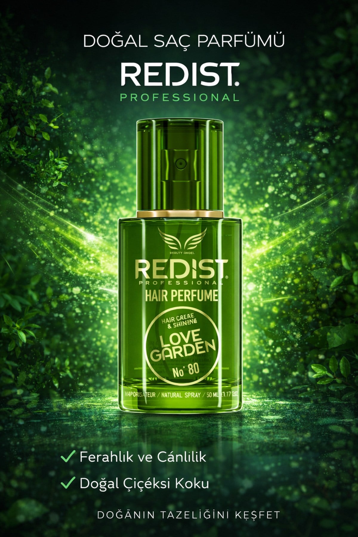 Saç Parfümü Love Garden - Kötü Koku Önleyici - Besler - Vegan 50 Ml - Meyveli Tatli Koku