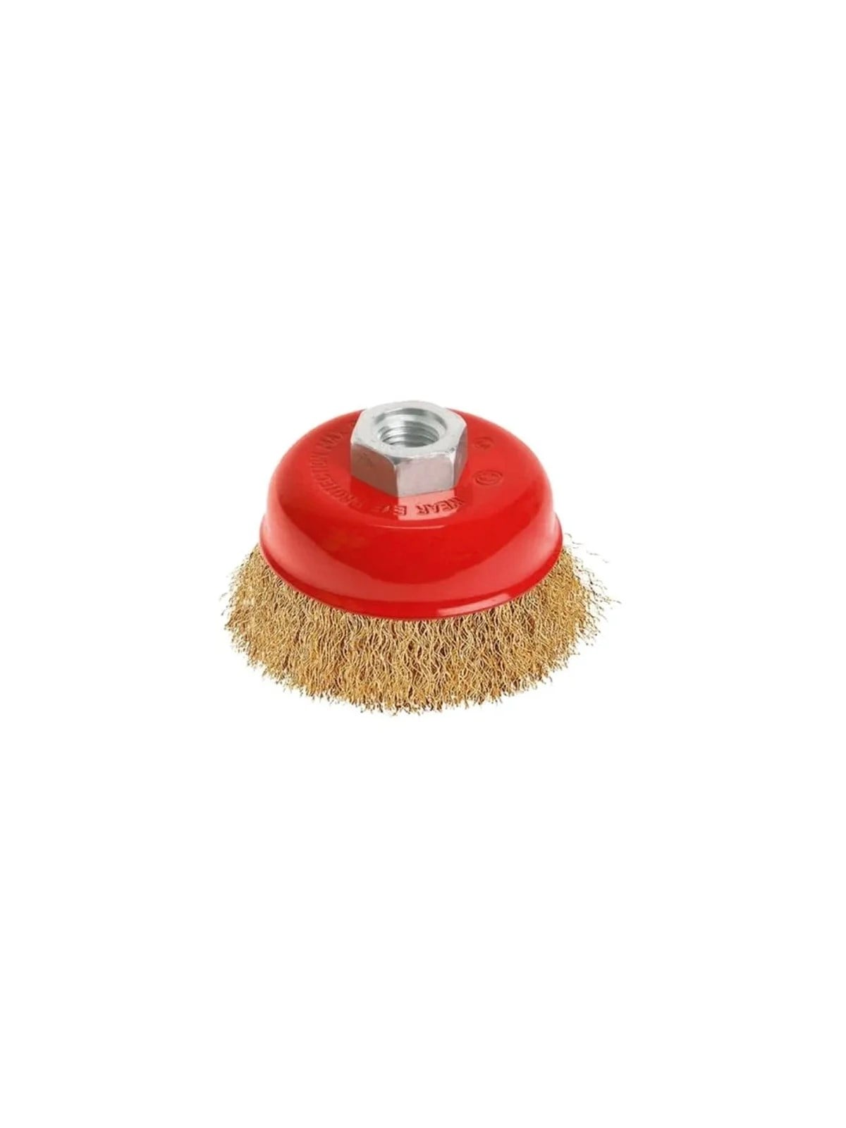 Saçaklı Çanak Tel Fırça 100 mm Somunlu MES569