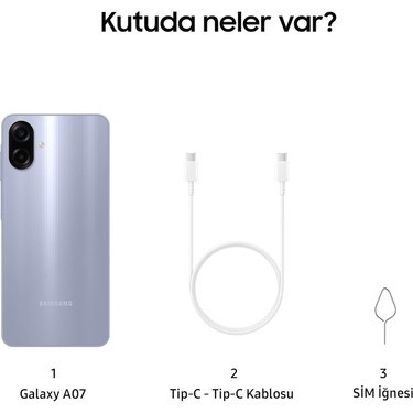 Samsung Galaxy A07 128 GB 4 GB Ram (Samsung Türkiye Garantili) Açık