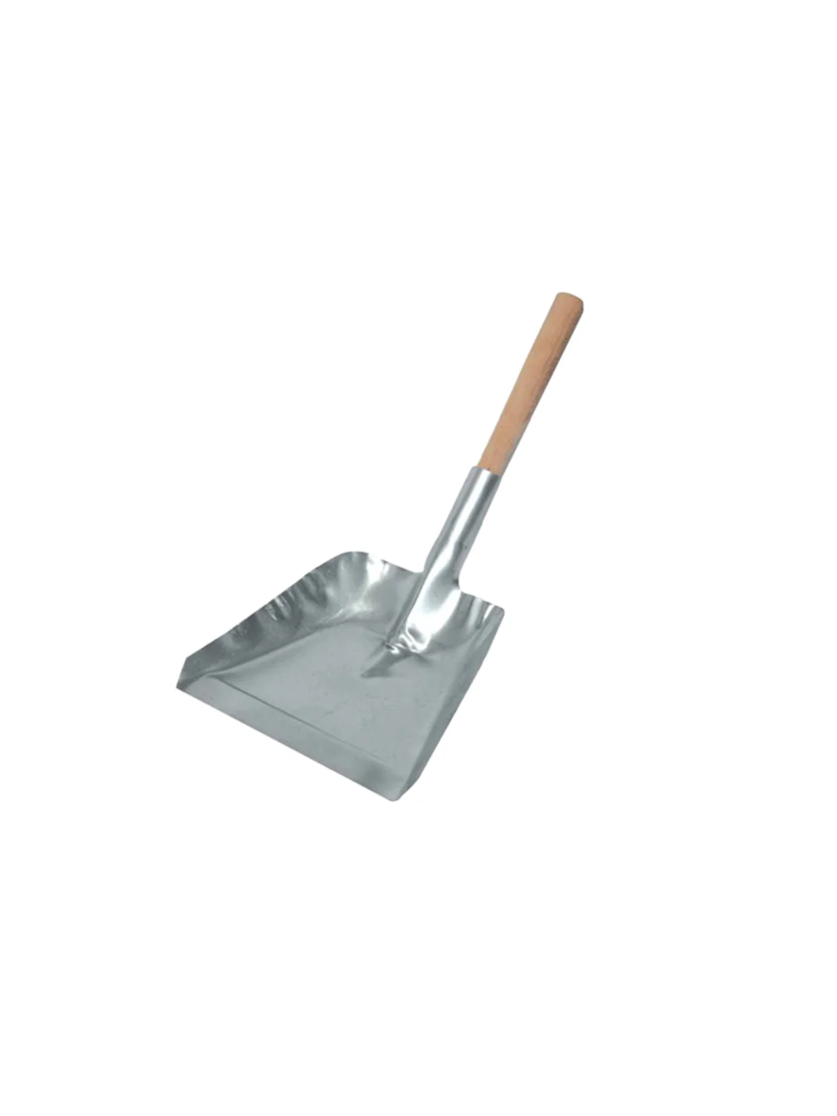 Saplı Metal Çöp Küreği