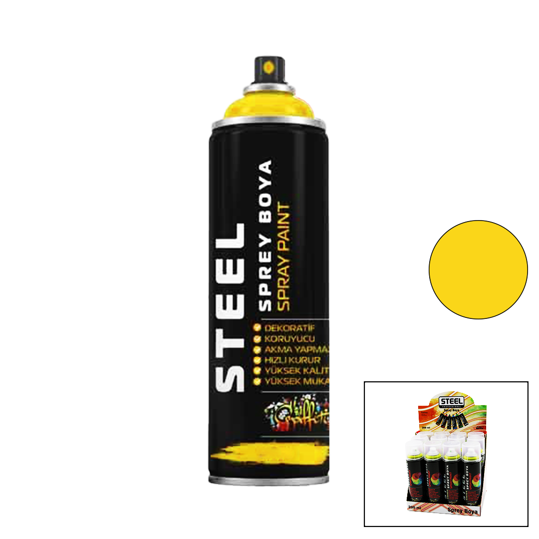Sarı Metal Sprey Boya 200 ml