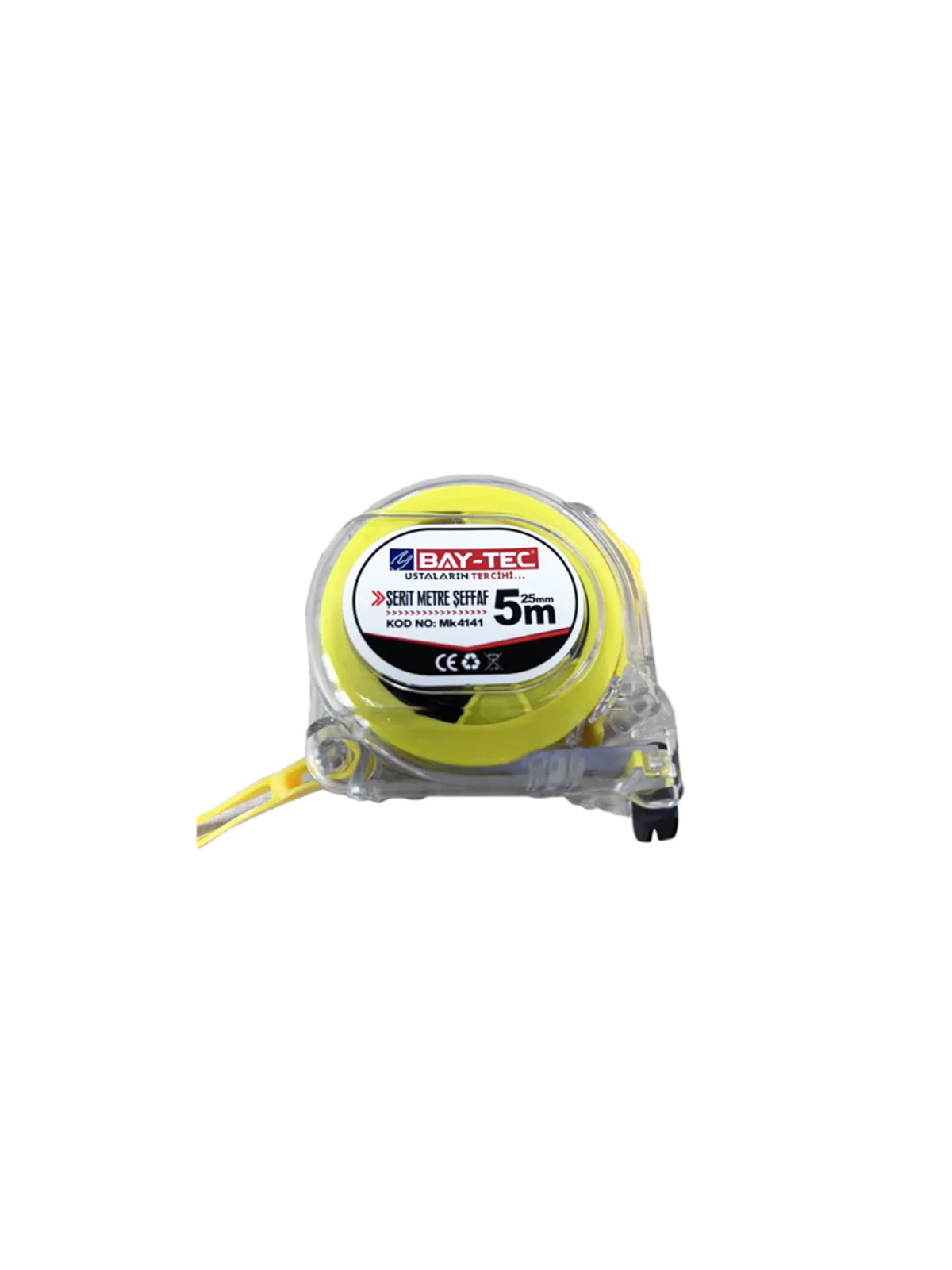 Şeffaf Şerit Metre 10 mm x 25 mt MK4143