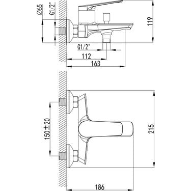 Şık Tasarımlı Banyo, Fonksiyonel ve Modern Detaylar