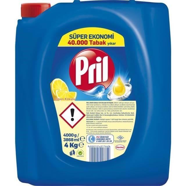 Sıvı Bulaşık Deterjanı Limon 4Kg