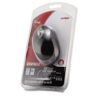 Siyah Mavi Işıklı Optik Mouse, Ergonomik Tasarım