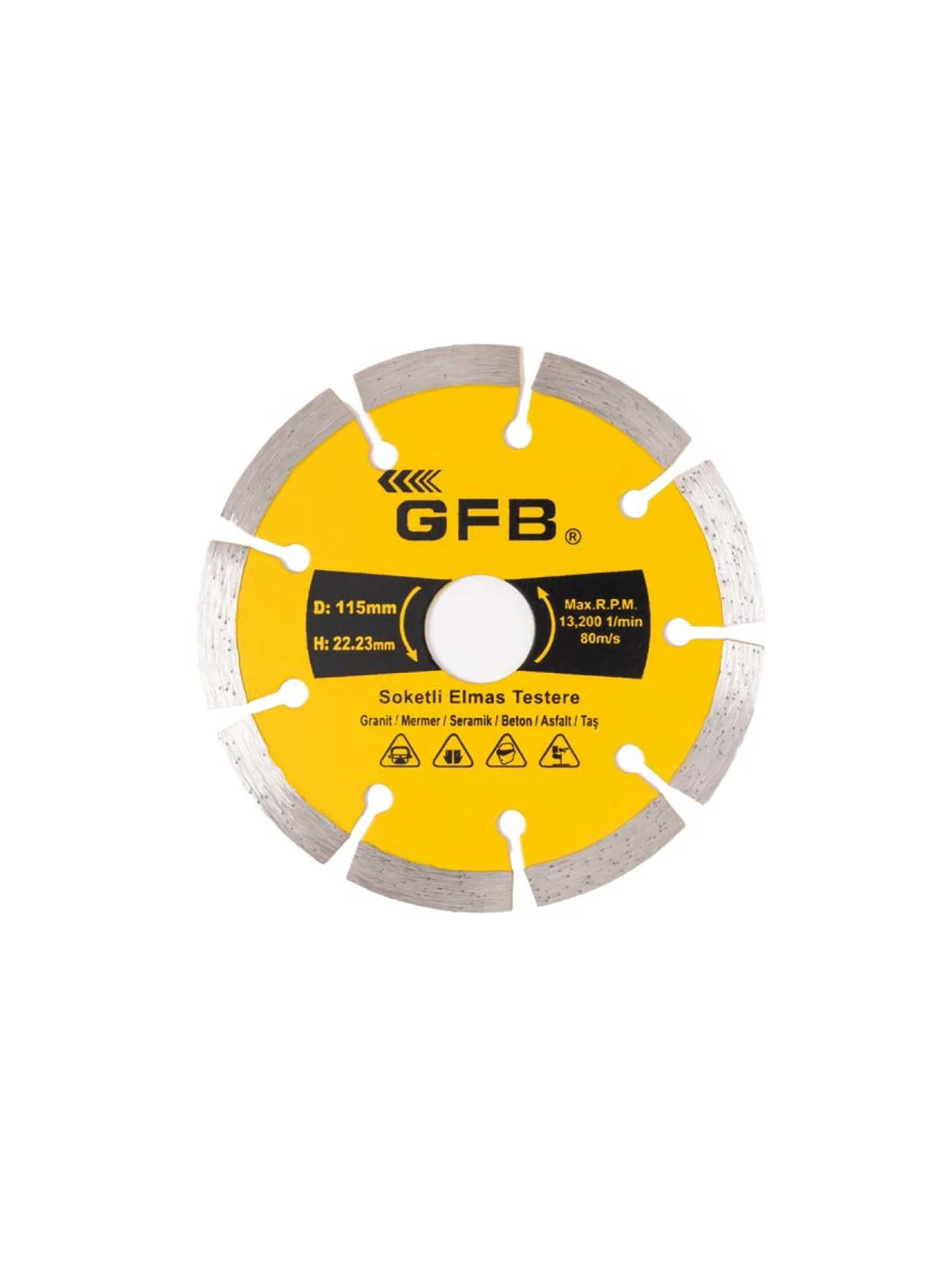 Soketli Elmas Daire Testere 115x22.23mm GFB2388