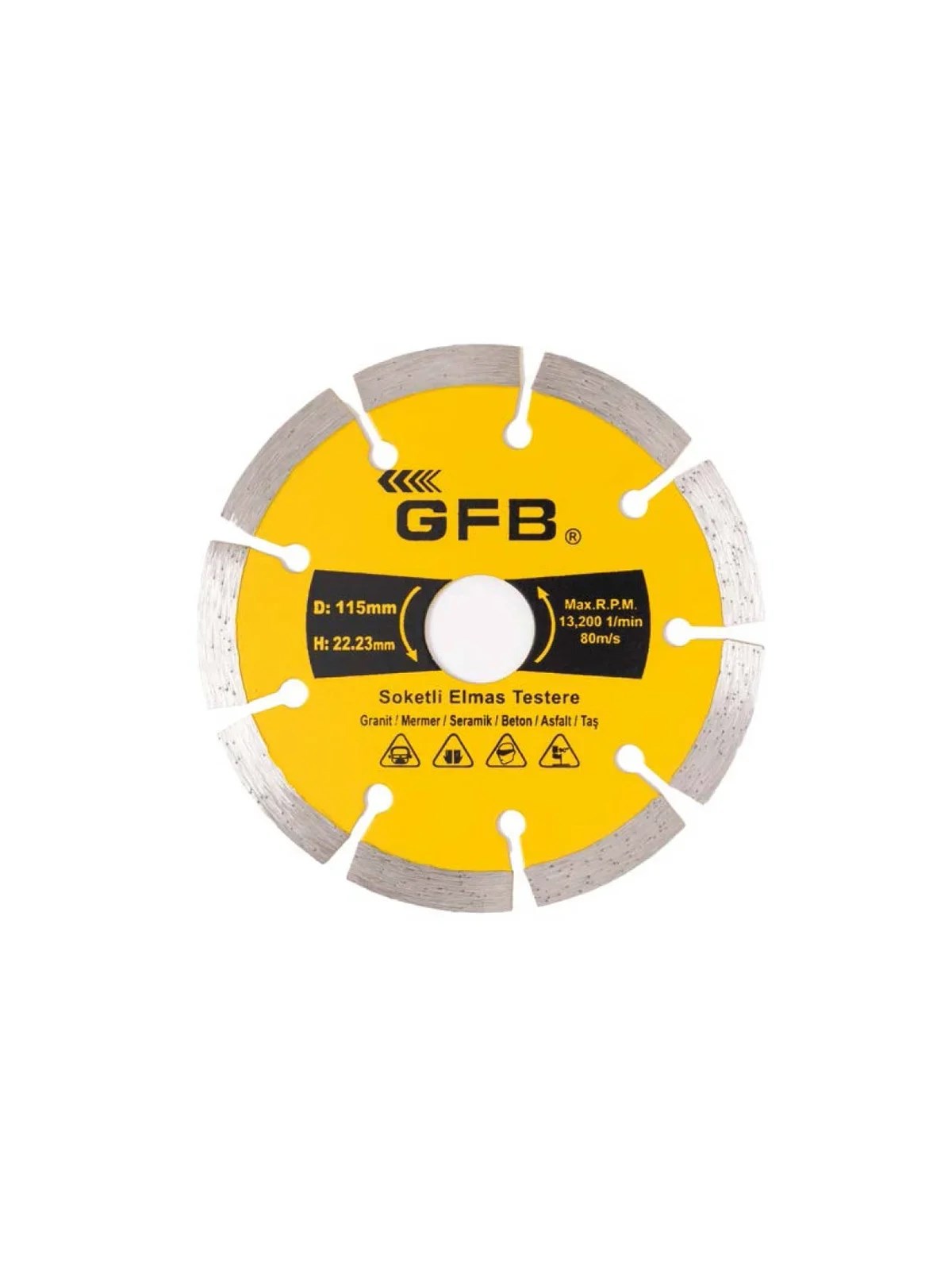 Soketli Elmas Daire Testere 230x22.23mm GFB2390