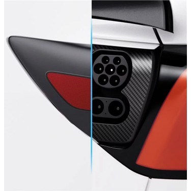 Spigen Tesla Model Y İçin Şarj Portu Koruyucu Film Kaplama Seti - Karbon