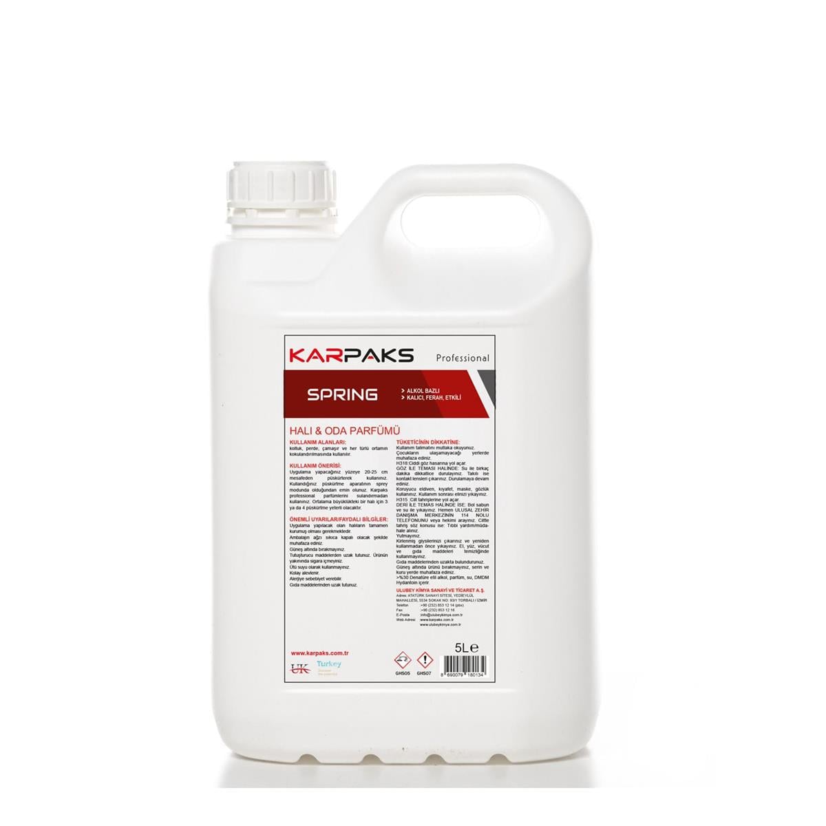 Spring Halı ve Oda Parfümü 5 Lt.