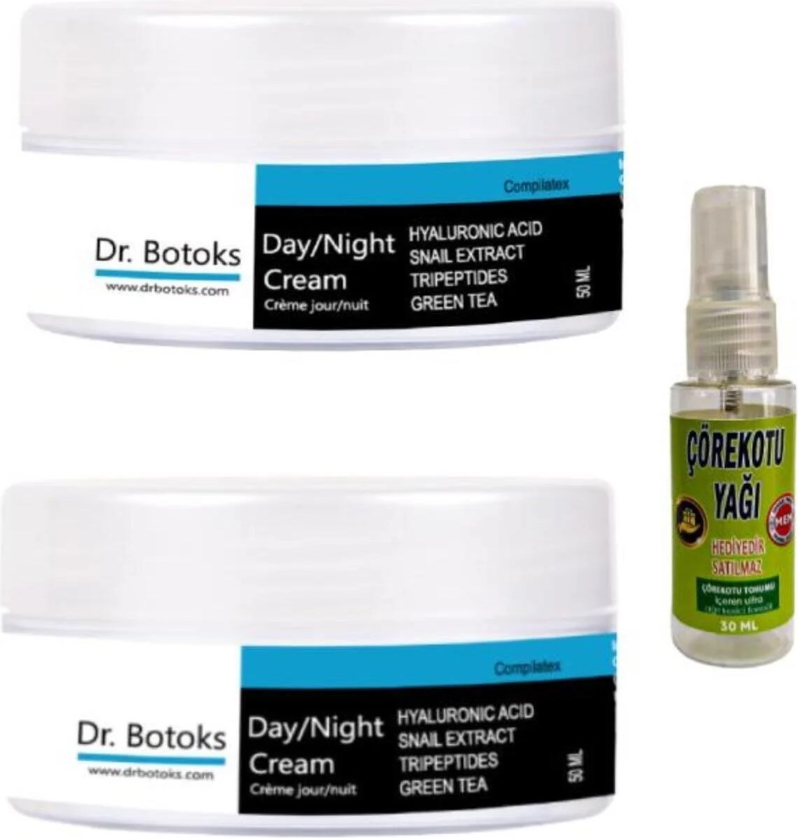 Süper Dr Botoks Yüz Bakım Kremi 50 ml x 2 Adet+Çörek Otu 30 ml