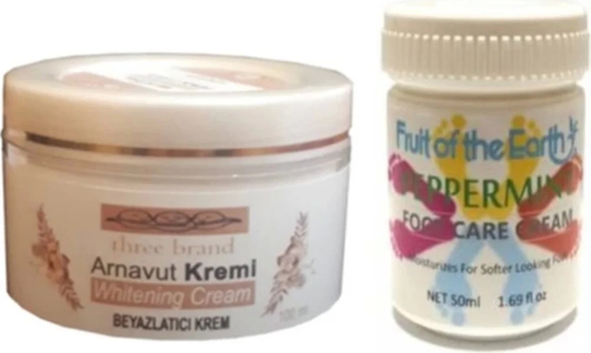 Süper Hintohu Three Brand 100ML Arnavut  Kremi+Foot Care Cream 50ML Nane Ferahlığı