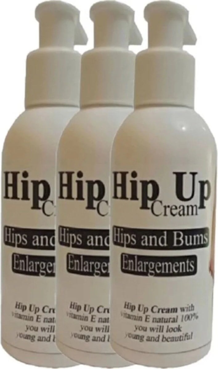 Süper Hip Up 3lü Adet Kalcayi Kremi Büyük 120 ml