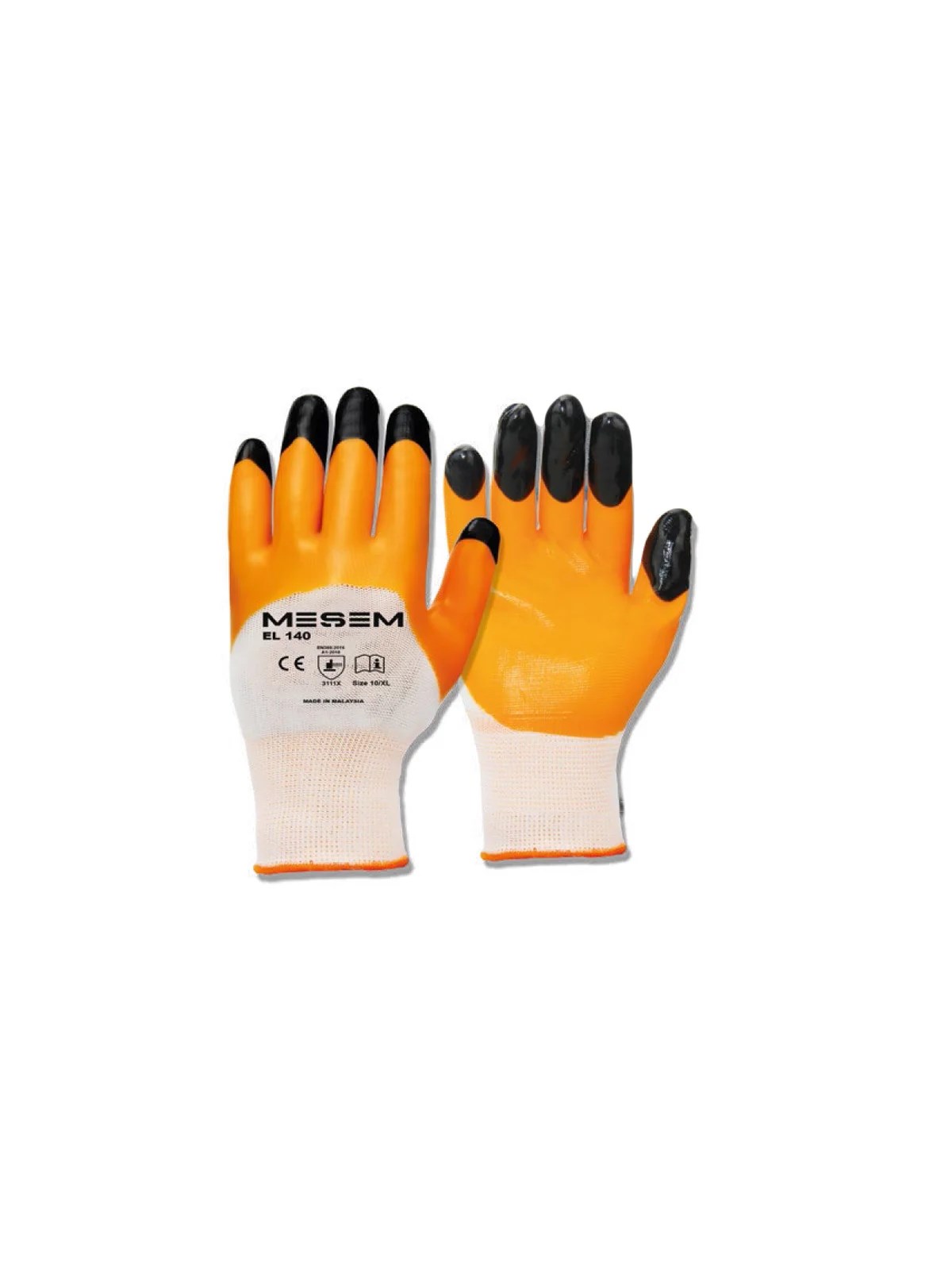 Süper Latex Eldiven Turuncu 3/4 NO:10 MES EL140