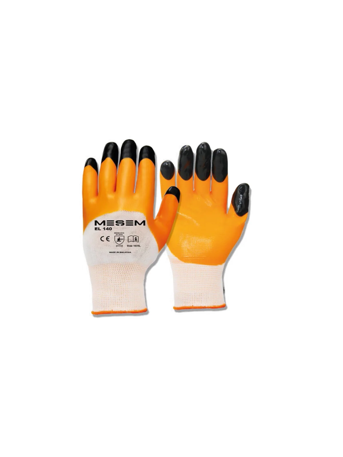 Süper Latex Eldiven Turuncu 3/4 NO:10 MES EL140