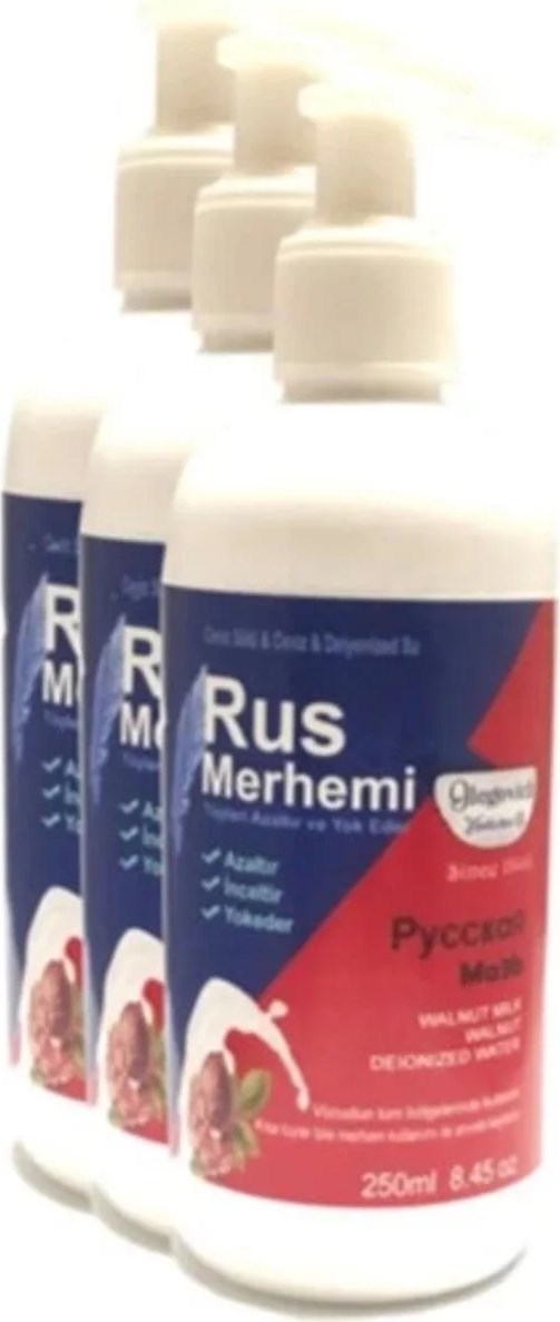 Süper Olegovich Medicine Rus Merhemi Tüy Dökücü Azaltıcı Krem Merhem 250 ml 3 Adet
