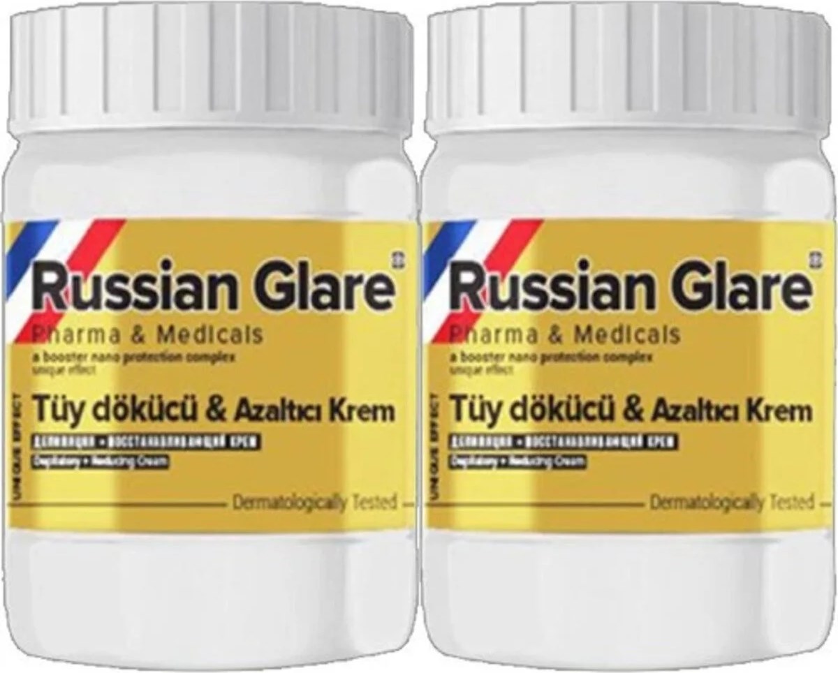 Süper Russ Glare Tüylere Krem Nano 2 Adet x 50 ml Russ Merhemi