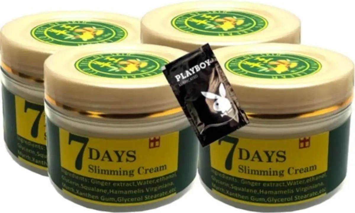 Süper Three Brand 7 Days 4lü Birden Ginger Miracle Slimming Cream Kremi 100 ml + 1 Hediye Jel