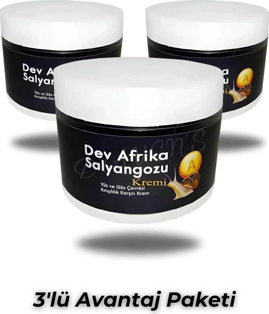 Süperr Markalar Das Dev Arfrika Salyangozu  Krem 100 ml x 3 Adet